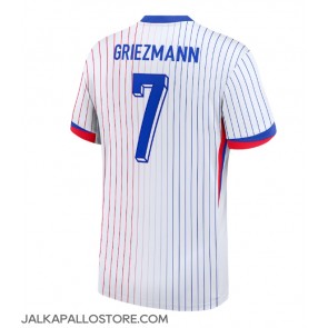 Ranska Antoine Griezmann #7 Vieraspaita EM-Kisat 2024 Lyhythihainen